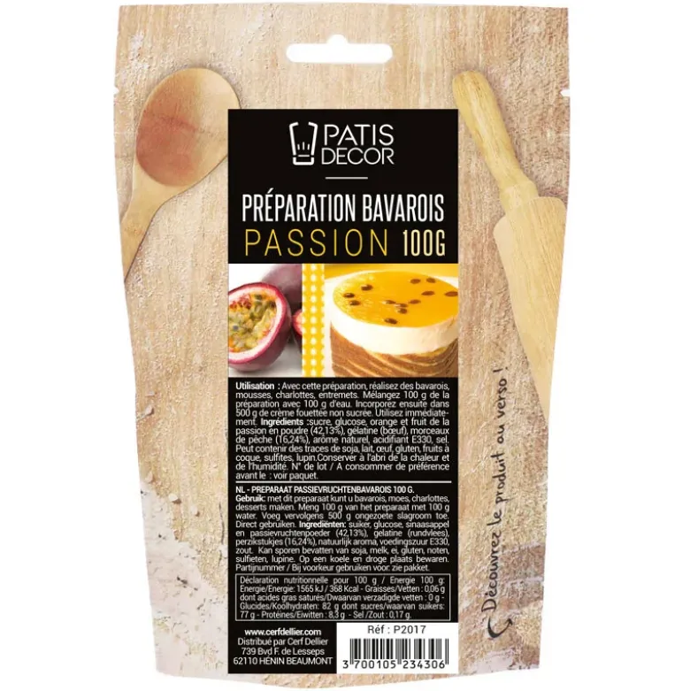 Préparation bavarois Passion - 100g