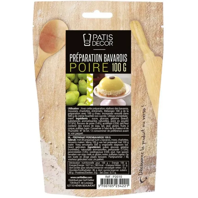 Préparation bavarois Poire - 100g