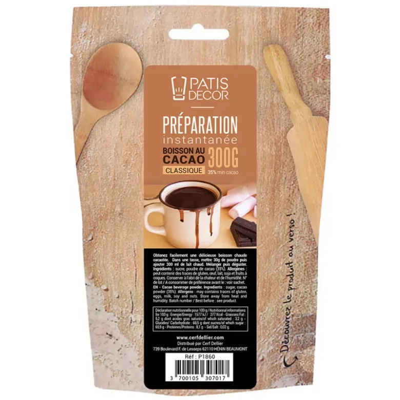 Préparation instantanée pour boisson au cacao - 300 g