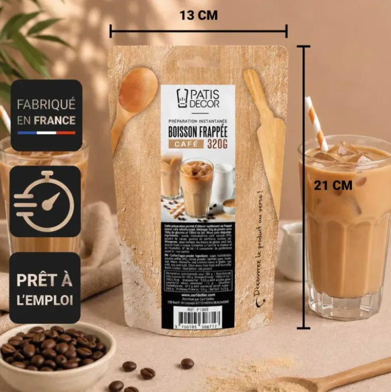 Préparation instantanée pour boisson frappée au café - 320 g