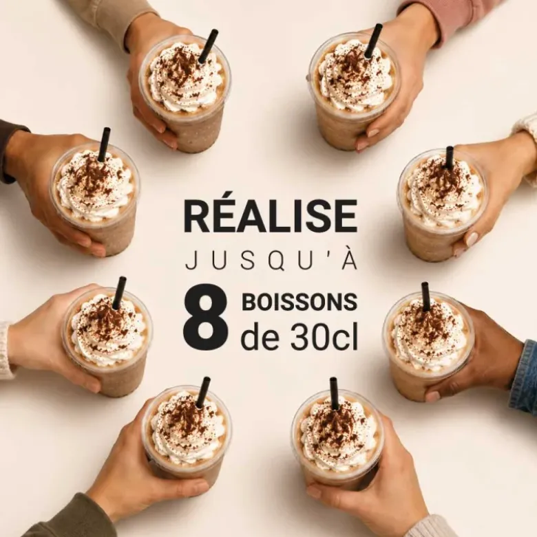 Préparation instantanée pour boisson frappée au café - 320 g