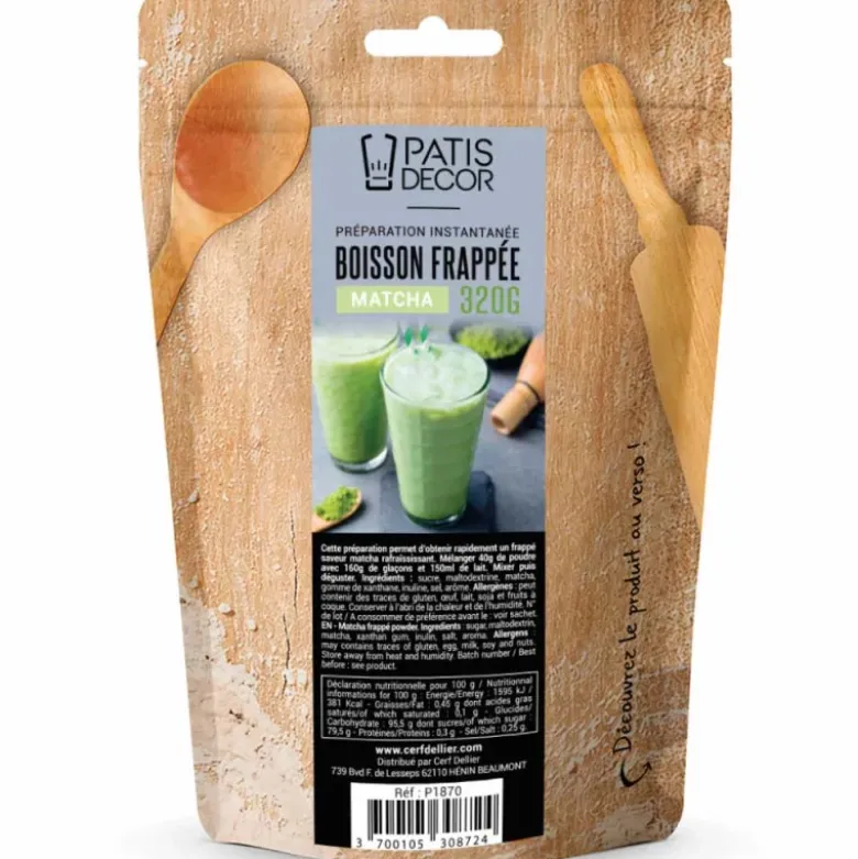 Préparation instantanée pour boisson frappée au matcha - 320 g