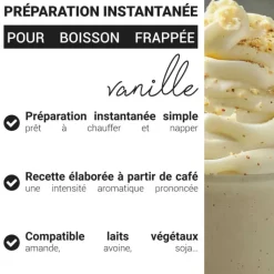 Préparation instantanée pour boisson frappée à la vanille - 320 g - DM 07/26