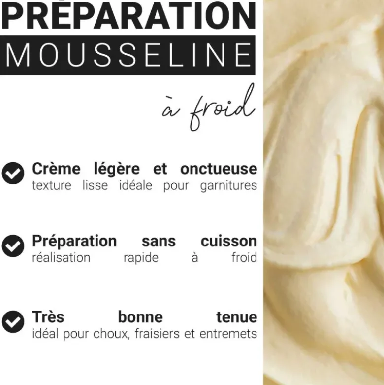 Préparation mousseline à froid 1 kg