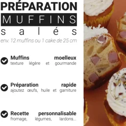 Préparation pour cakes et muffins salés