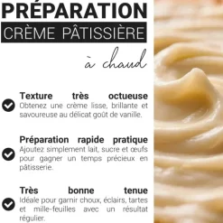 Préparation pour crème pâtissière à chaud 1 kg