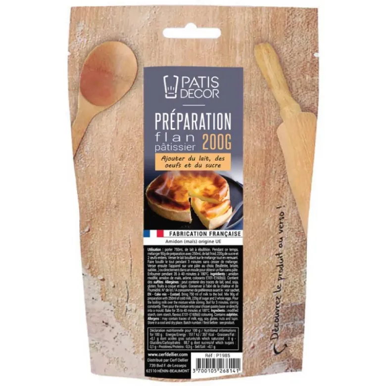 Préparation pour Flan pâtissier vanillé - 200g