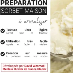 Préparation pour sorbet maison