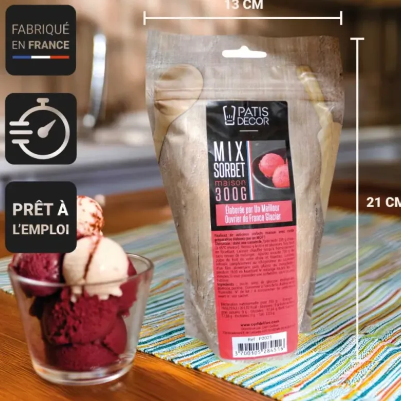 Préparation pour sorbet maison
