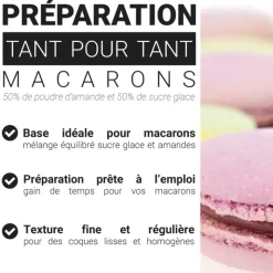 Préparation tant pour tant macarons 300g - DDM 03/26