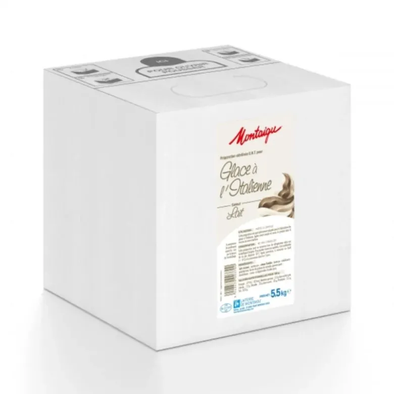 Préparation UHT pour glace à l'italienne - saveur lait - 5,5 kg