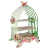 Présentoir cage à oiseaux vert