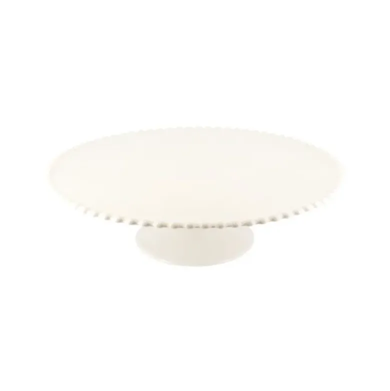 Présentoir gâteau en céramique perles 31 cm