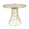 Présentoir gâteaux miroir doré 25 cm