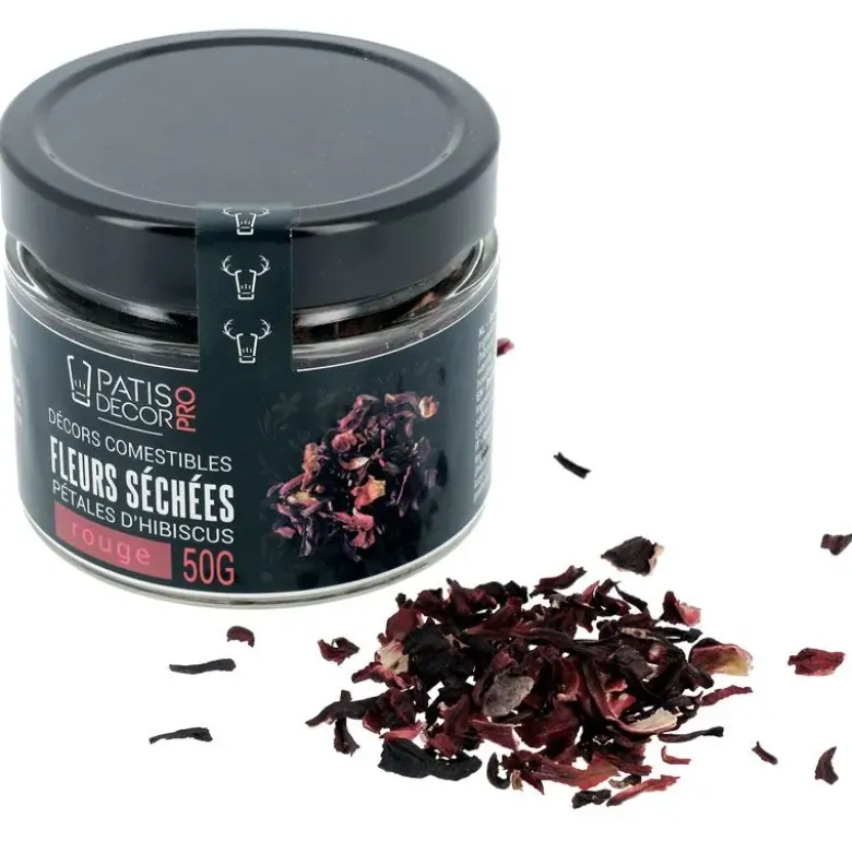 Pétales d'hibiscus rouges séchées 50 g