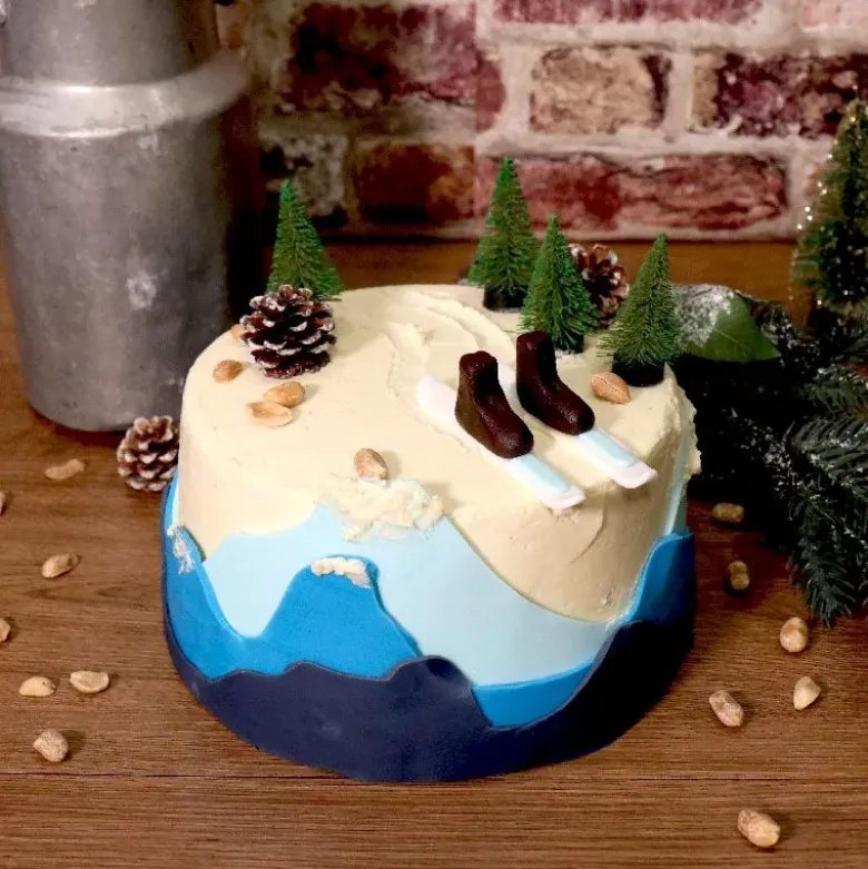 Pâte à sucre bleue pastel étalée - DDM02/26