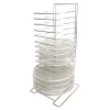 rack pour grilles à pizza inox 15 niveaux jusqu'à 40 cm