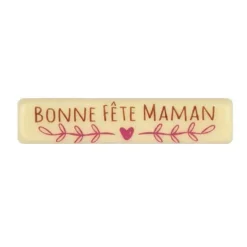 Rectangle Chocolat blanc Bonne Fête Maman (x66)