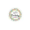 Ronds azyme Joyeux Anniversaire 5 cm (x24)