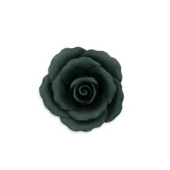 Rose noire en pastillage 9 cm