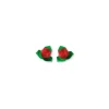 Roses rouges avec feuilles (x10)
