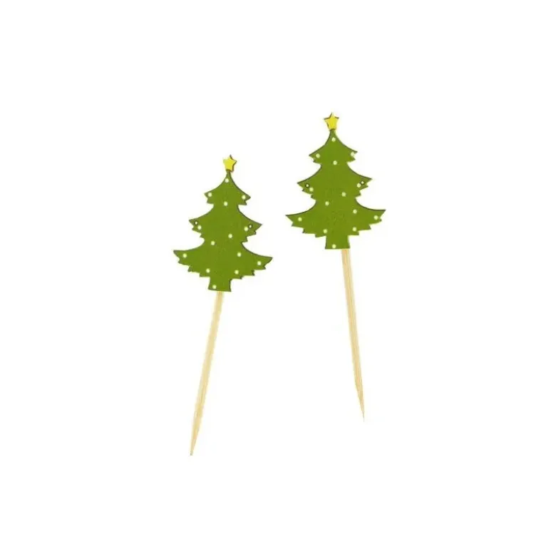 Sapin de Noël Bois sur pique(x50)