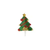Sapin de Noël décoré sur pique