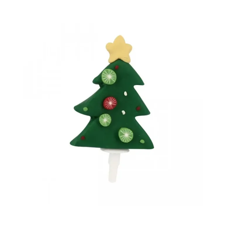 Sapin de Noël décoré sur pique