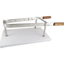 serre-jambon inox socle polyéthylène