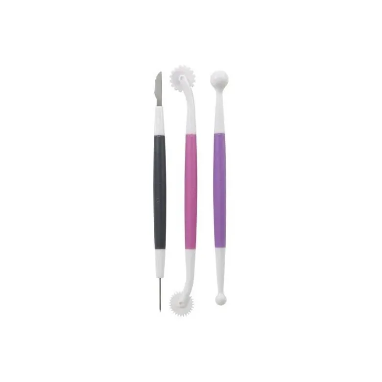 Set 3 outils de modelage pâte à sucre et gumpaste Wilton