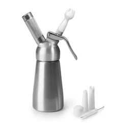 Siphon à crème argent