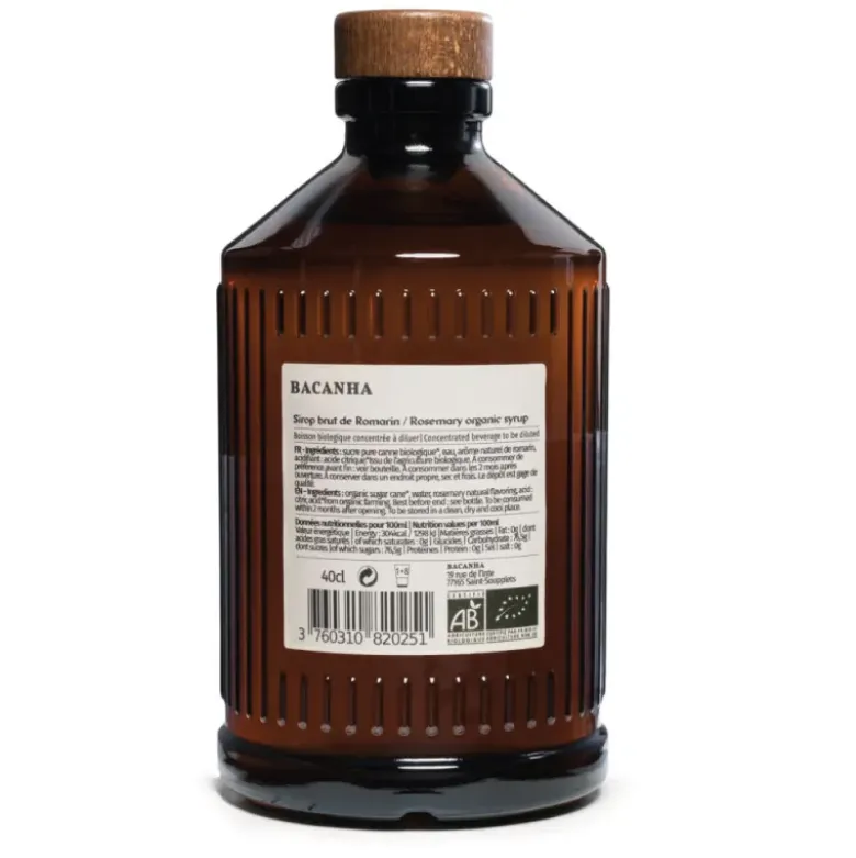 Sirop de romarin bio brut - 400 ml