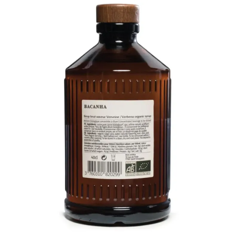 Sirop de verveine bio brut - 400 ml