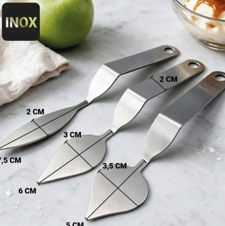 Spatule à former les feuilles en chocolat 23 mm