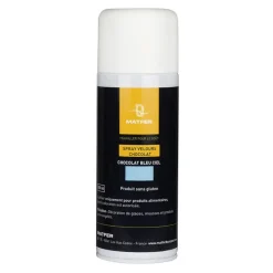spray pour décors velours en chocolat velours choco bleu 400 ml