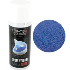 Spray velours bleu à base de beurre de cacao 400mL