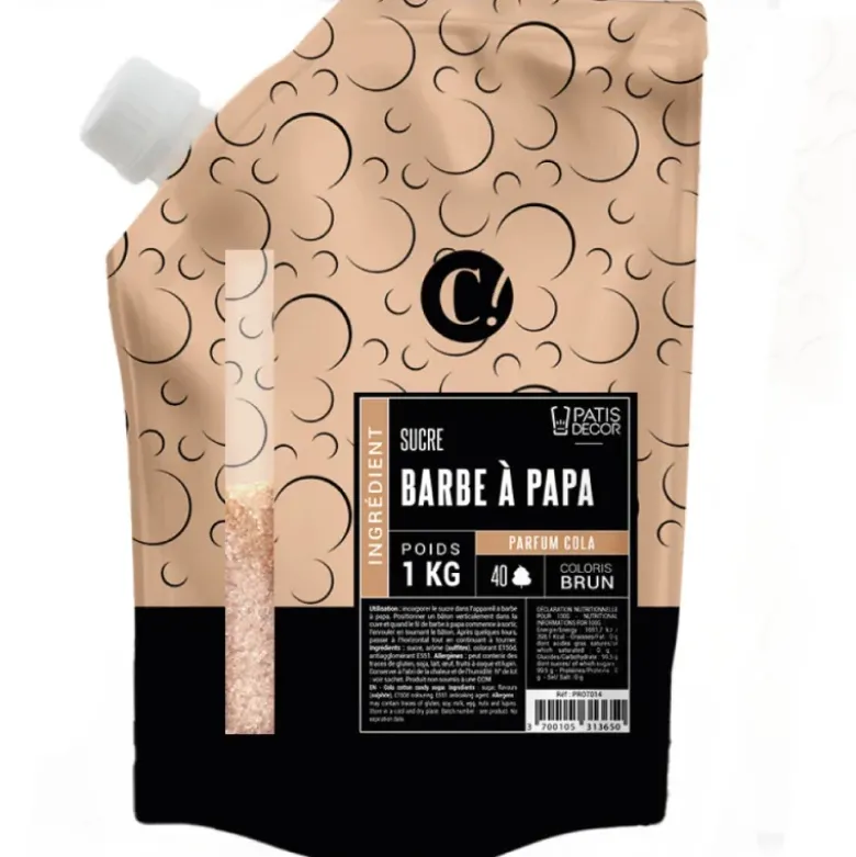 Sucre barbe à papa parfum cola