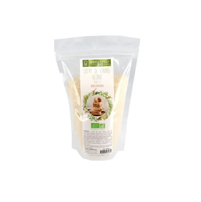 Sucre de canne blond Bio 400g