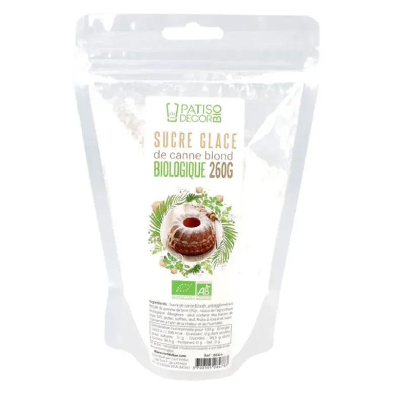 Sucre glace de canne blond Bio 260 g Bio