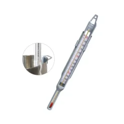 Thermomètre confiseur en verre avec gaine de protection +80 +200°C