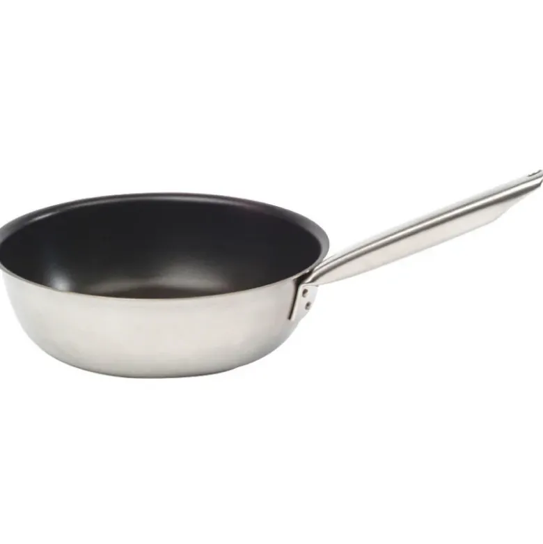 Tradition inox sauteuse évasée anti-adhérente 24 cm