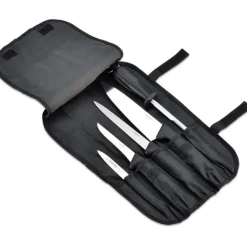 trousse à couteaux 5 pièces en nylon noir